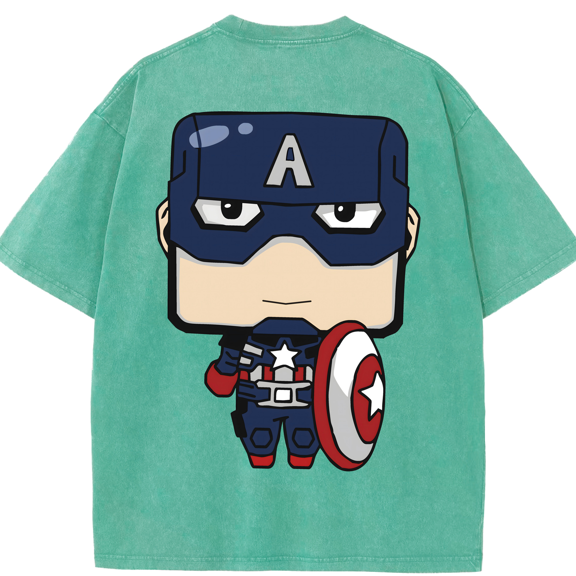 （画像用） アベンジャーズ The Avengers 綿100% ヴィンテージ風 半袖Tシャツ（背面プリント）